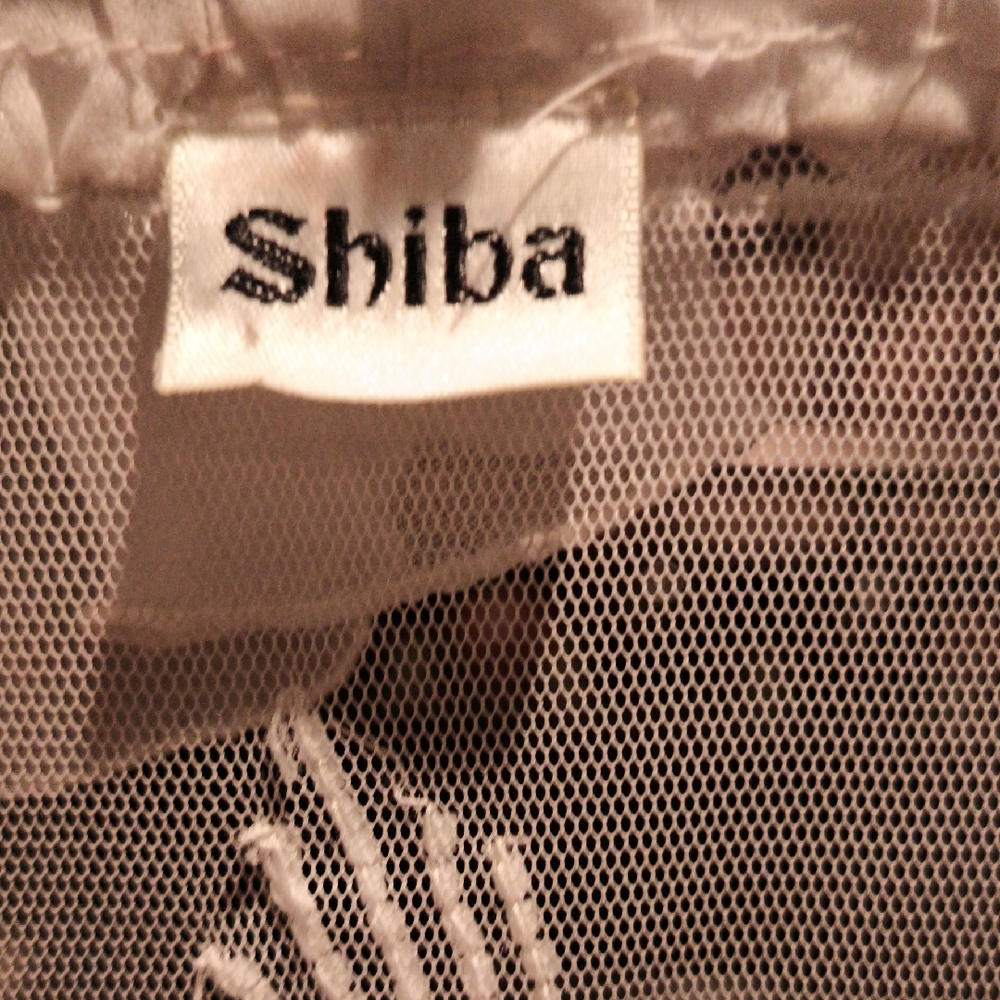 FINAL PRICE Shiba Ivory Ruffled, Beaded, Mesh Jacket Size Medium